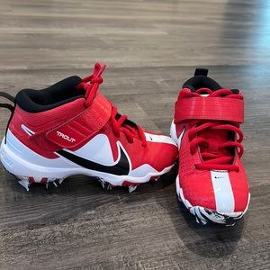 Nike Force Zoom Trout Red Baseball Cleats Sz 12C  Fastflex